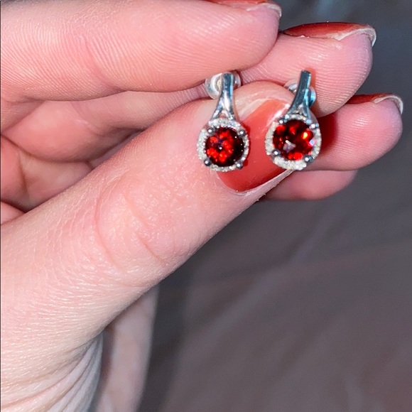 Zales Jewelry - Garnet earrings